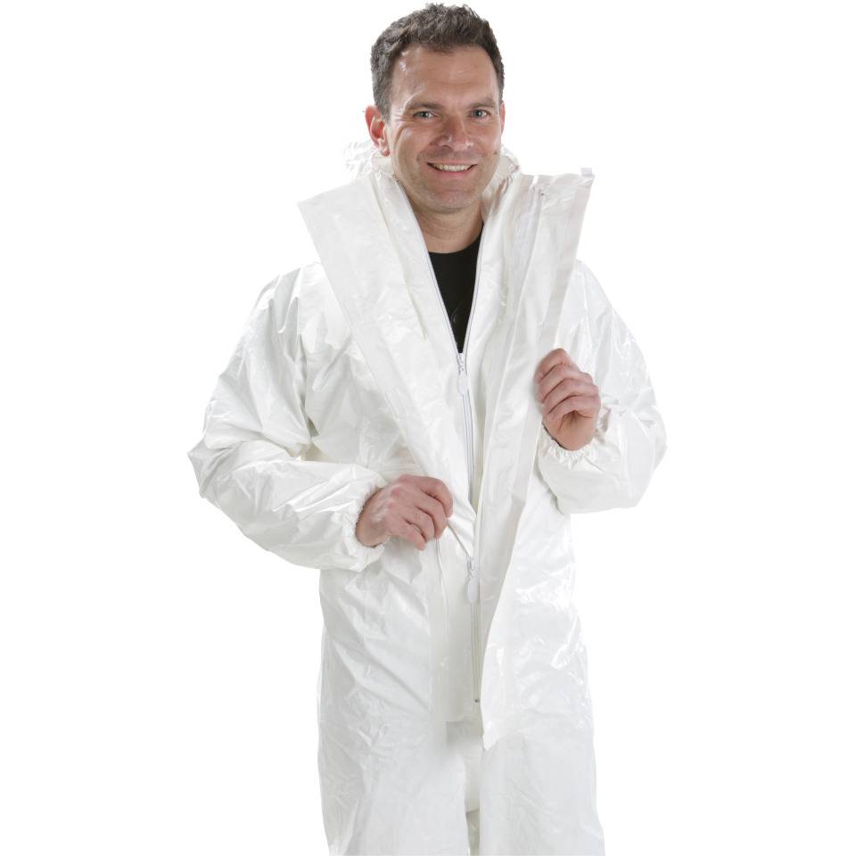 Tychem® 4000 S Chemikalien-Schutzoverall, Modell CHZ5, Kat.III, weiß, Größe 3XL