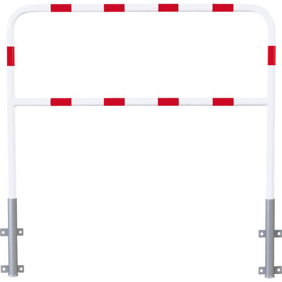 K.57 Laderampenschutzbügel,rot/weiß,feuerverzinkter Stahl,1400x1500mm