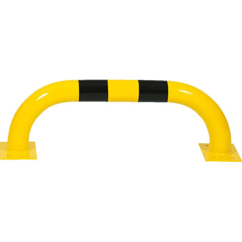K.57 Schutzbügel,z.Aufdüb.,gelb/schwarz,Stahl,verzinkt,pulverb.,Ø76mm,750x250mm