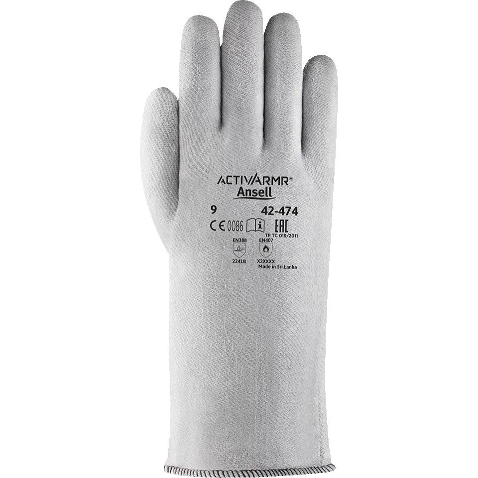 Ansell ActivArmr® Crusader Flex 42-474, Kat.III, grau, 330mm, Größe 10