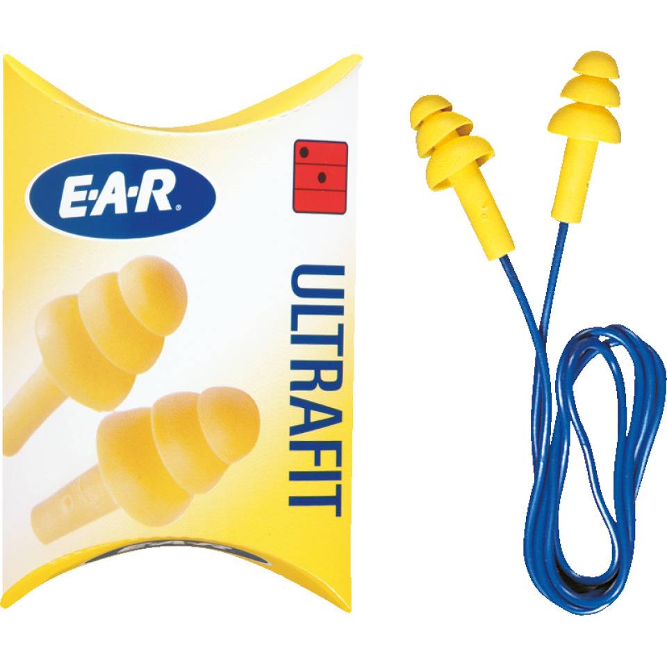 3M™ EAR™ Gehörschutzstöpsel Ultrafit™, Kat.III, EN 352-2, gelb, Silikon, 50 Paar/VE