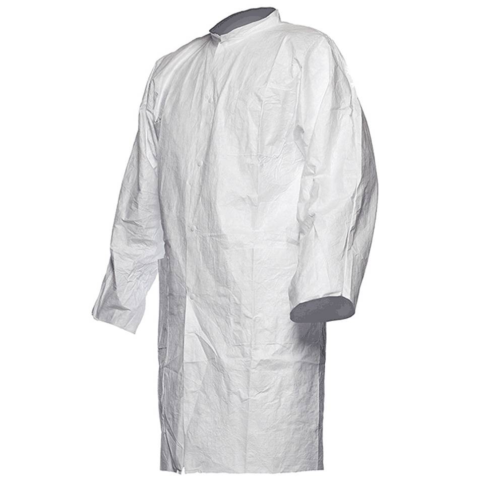 Tyvek® 500 Laborkittel, Modell PL309, Kat. III, weiß, 109cm, Größe XL, 50/VE