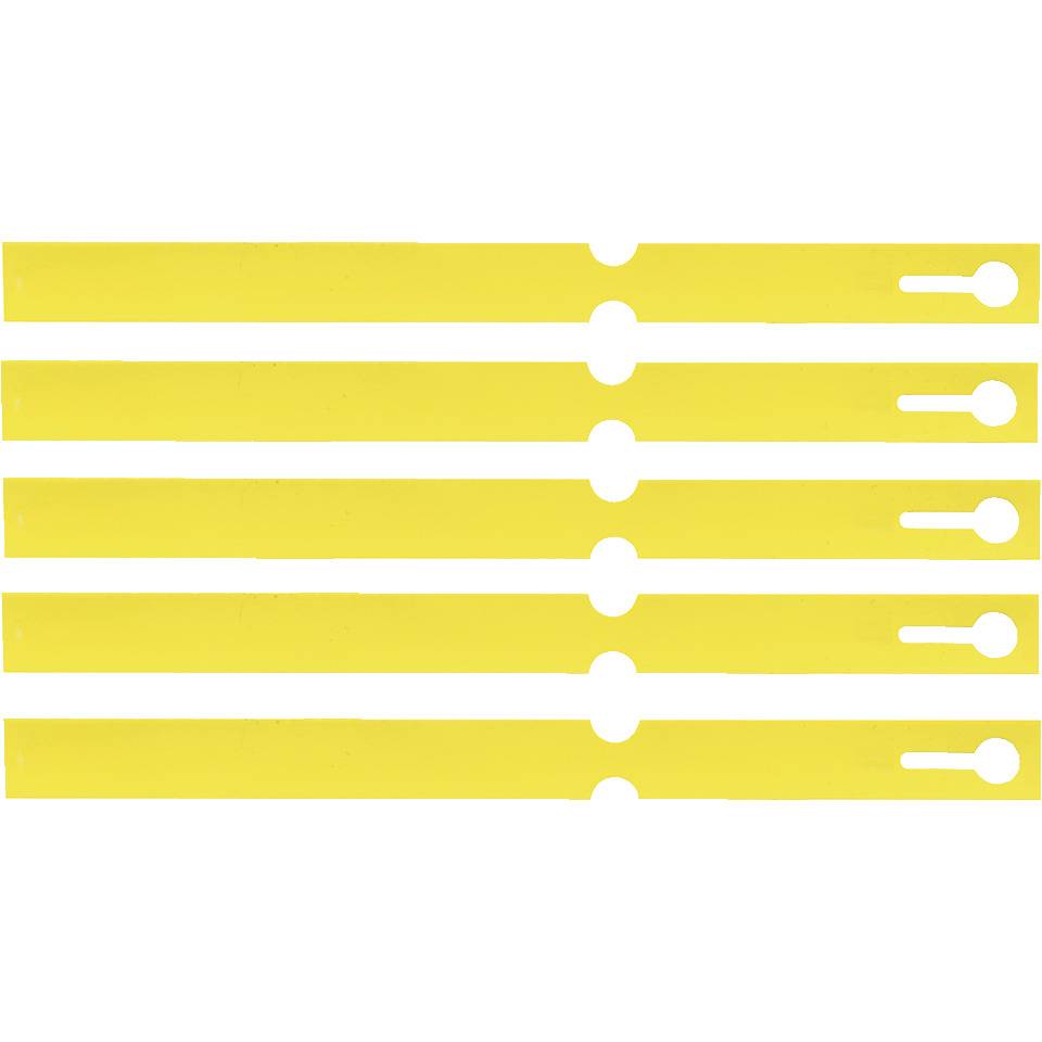 Schlüsselanhänger Schlaufe, beschriftbar, gelb, PVC, 160x12,7mm, 1000/VE
