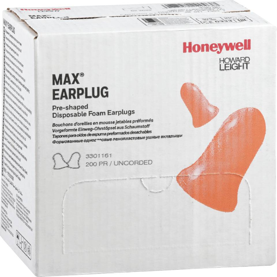 HOWARD LEIGHT Spender Gehörschutzstöpsel MAXIMUM®, Kat.III, ohne Kordel, orange, 500 Paar/VE