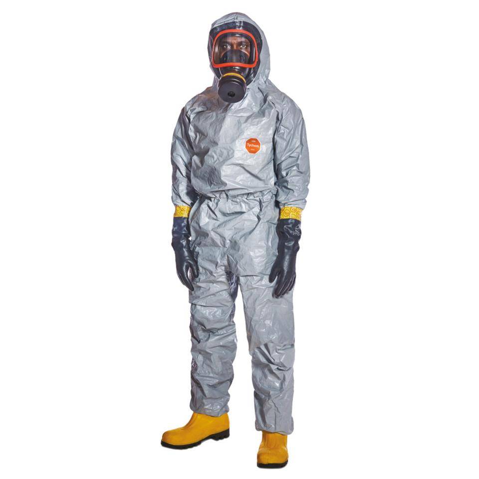 Tychem® Schutzoverall 6000 F FaceSeal, Modell TF611T, Kat.III, grau, Größe XXL