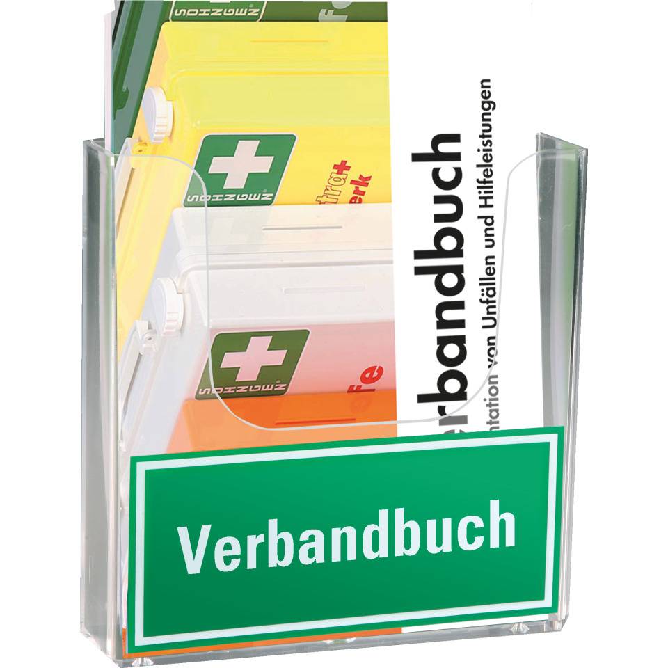 K.57 Halter inklusive Beschriftung,für Verbandbuch DIN A5,m.Bohrung,162x165x40mm