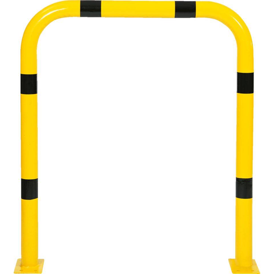 K.57 Schutzbügel,z.Aufdüb.,gelb/schwarz,Stahl,verz.,pulverb.,Ø76mm,1000x1150mm