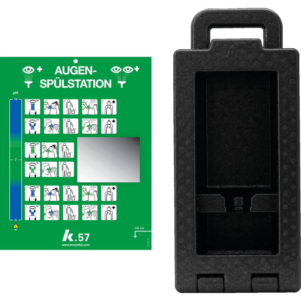 K.57 Augenspülwandbox iBox 1,f. 1x 200ml,500ml,1000ml Augenspülflasche,425x186mm