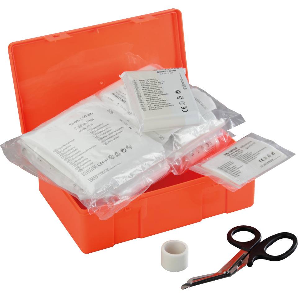 K.57 Verbandkasten Compact, Füllung DIN 13157, leuchtorange