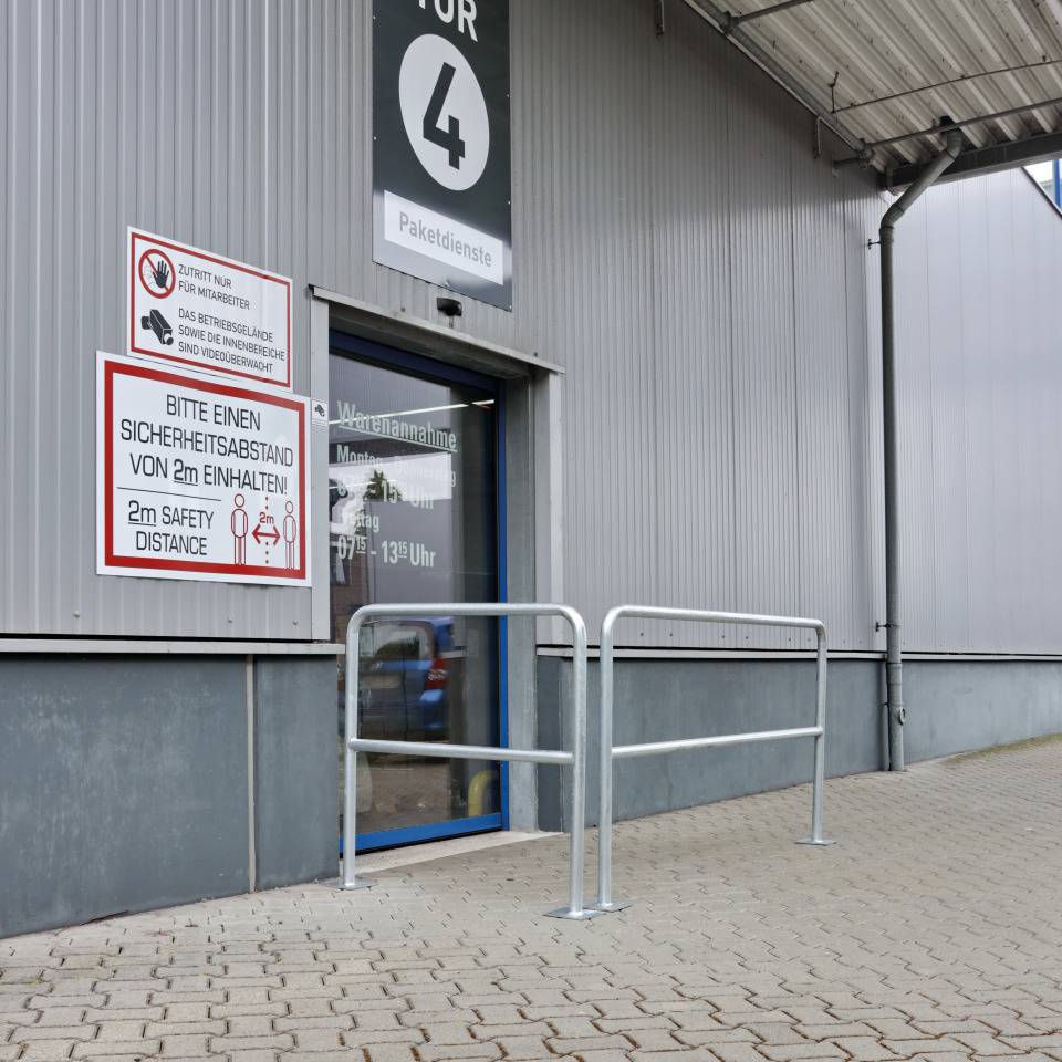 K.57 Schutzbügel,Allround light,z.Aufdüb.,Stahl,feuerverzinkt,Ø42mm,1000x1000mm