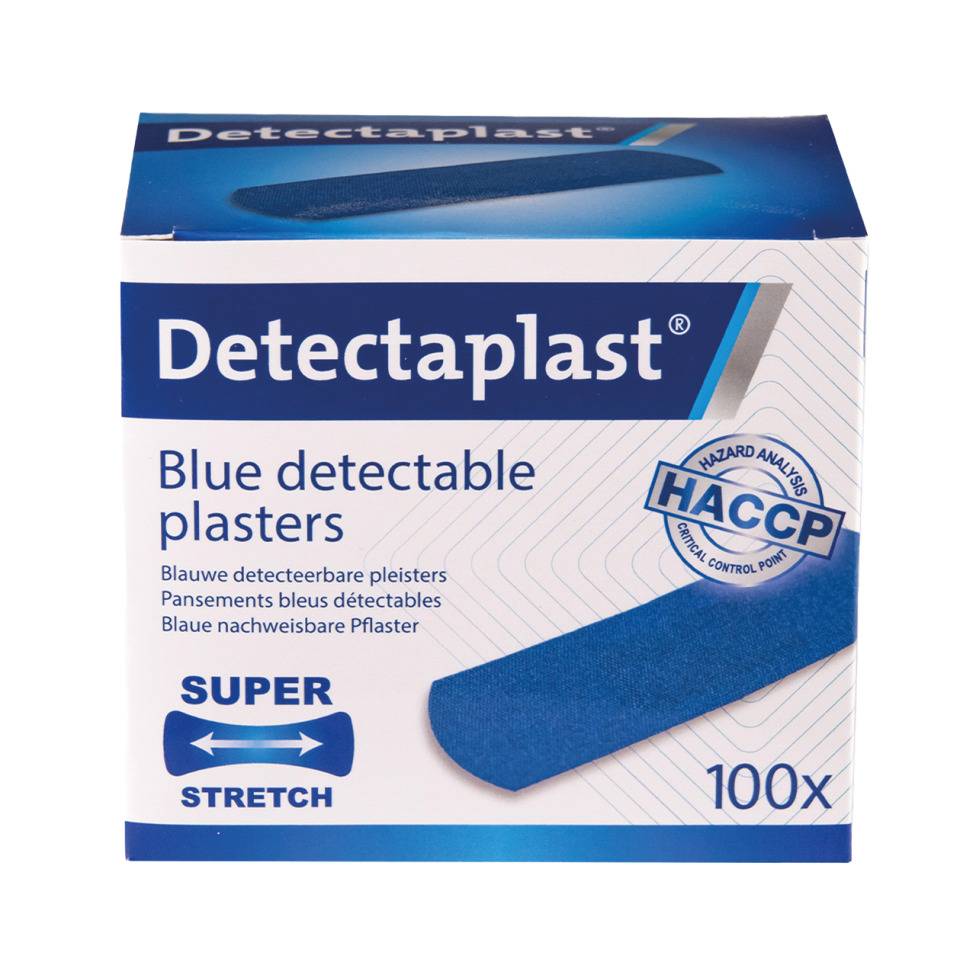 Detectaplast® Pflaster Elastic Strips, detektierbar, blau, 25x72mm, 100/VE