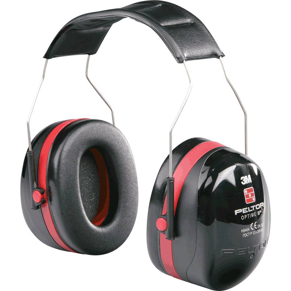3M™ PELTOR™ Kapselgehörschützer OPTIME™ III, H540A, Kat.III, mit Kopfbügel, 285g