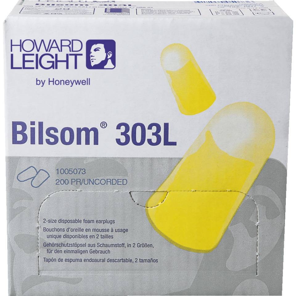 HOWARD LEIGHT Gehörschutzstöpsel 303 L, Kat.III, gelb, 200 Tüten à 1 Paar/VE