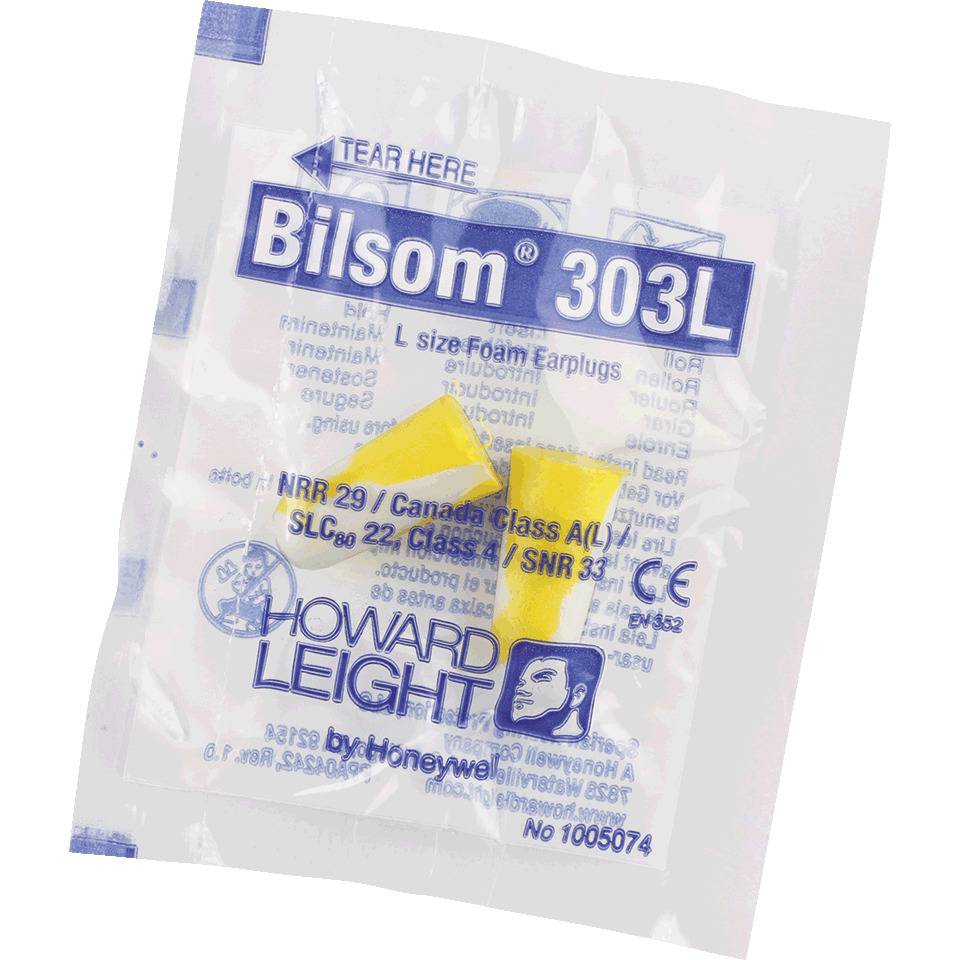 HOWARD LEIGHT Gehörschutzstöpsel 303 L, Kat.III, gelb, 200 Tüten à 1 Paar/VE