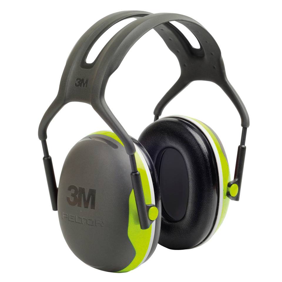 3M™ PELTOR™ Kapselgehörschützer X4A, Kat.III, mit Kopfbügel, hellgrün, 234g