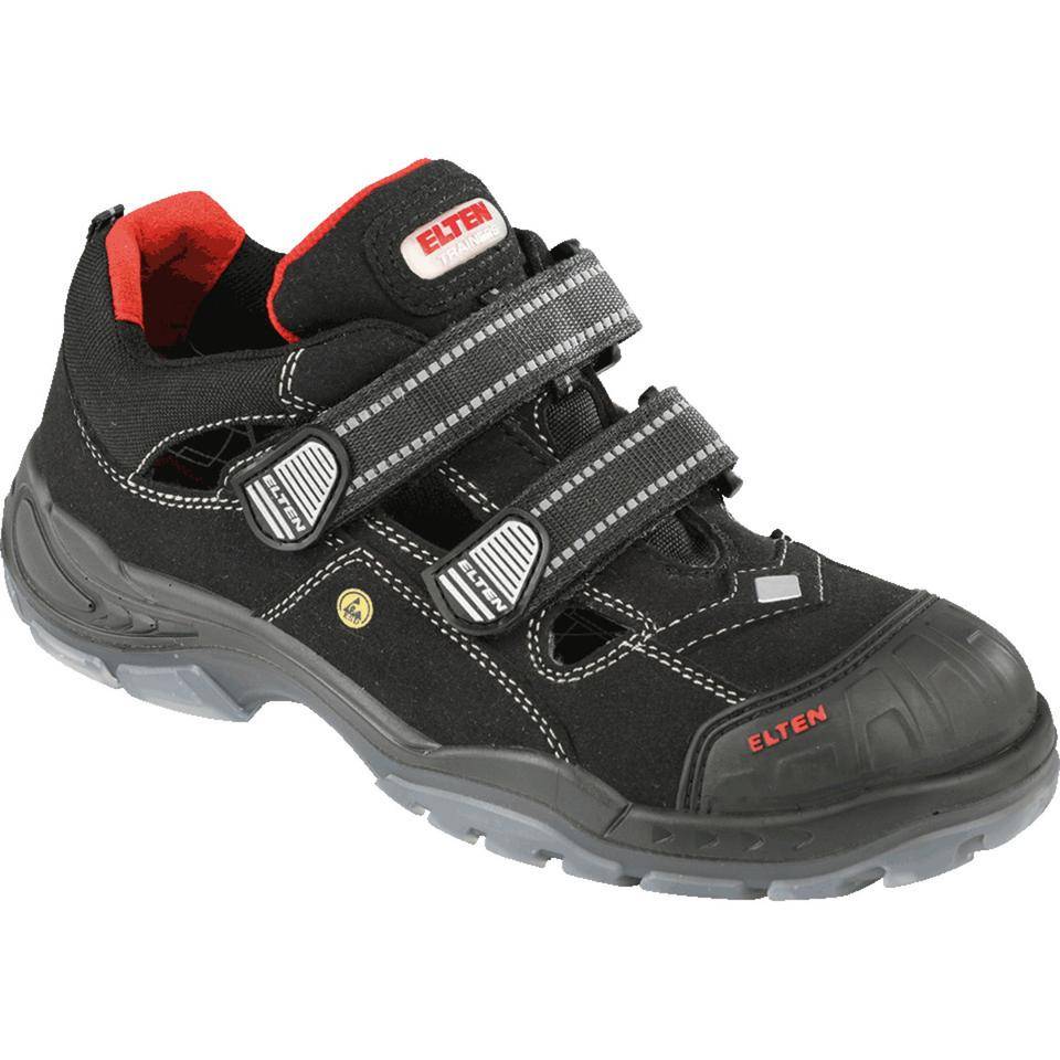 ELTEN ESD-Sicherheitssandale SCOTT Pro, 726661, S1P, schwarz, Microfaser, Größe 39