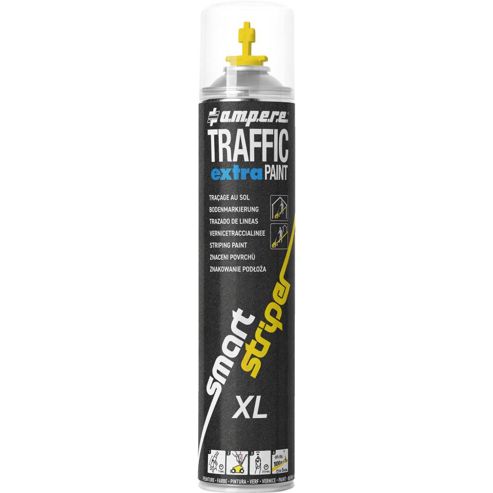 A.M.P.E.R.E. Bodenmarkierungsfarbe TRAFFIC Extra Paint®, gelb, 750ml/Dose