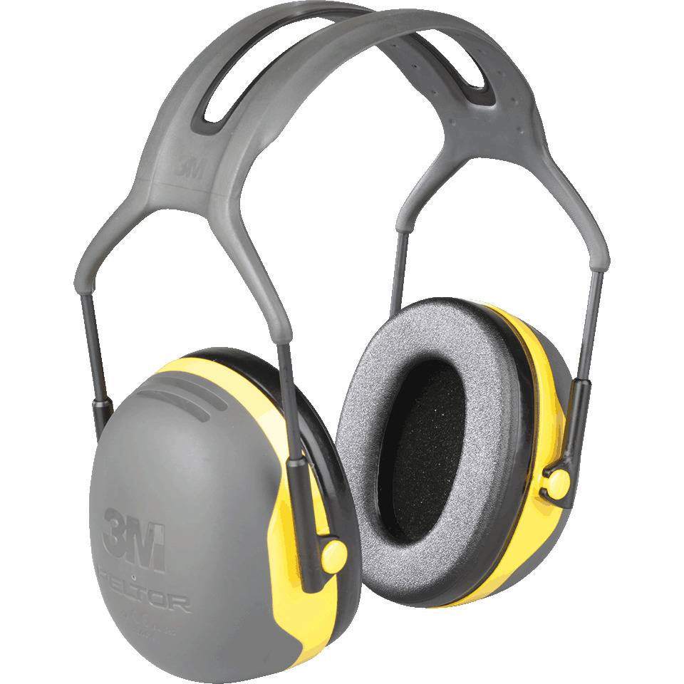 3M™ PELTOR™ Kapselgehörschützer X2A, Kat.III, mit Kopfbügel, gelb/schwarz, 220g