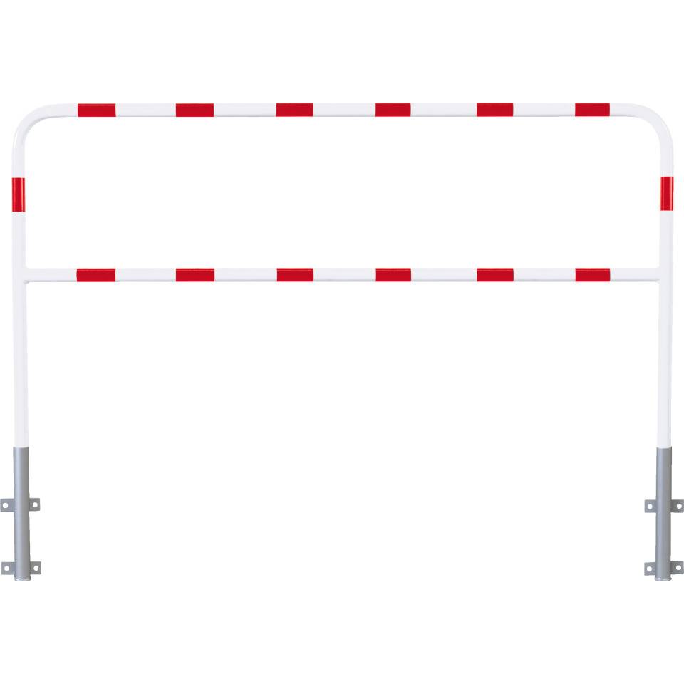K.57 Laderampenschutzbügel,rot/weiß,feuerverzinkter Stahl,1400x2000mm