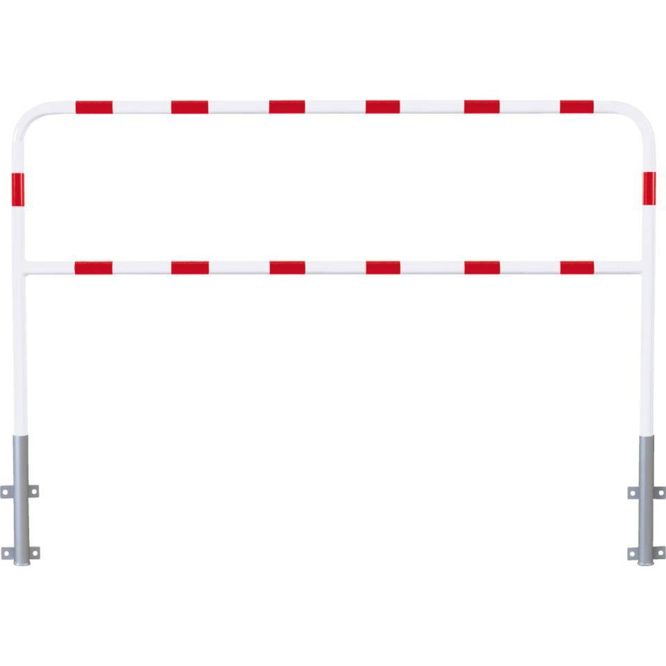 K.57 Laderampenschutzbügel,rot/weiß,feuerverzinkter Stahl,1400x2000mm