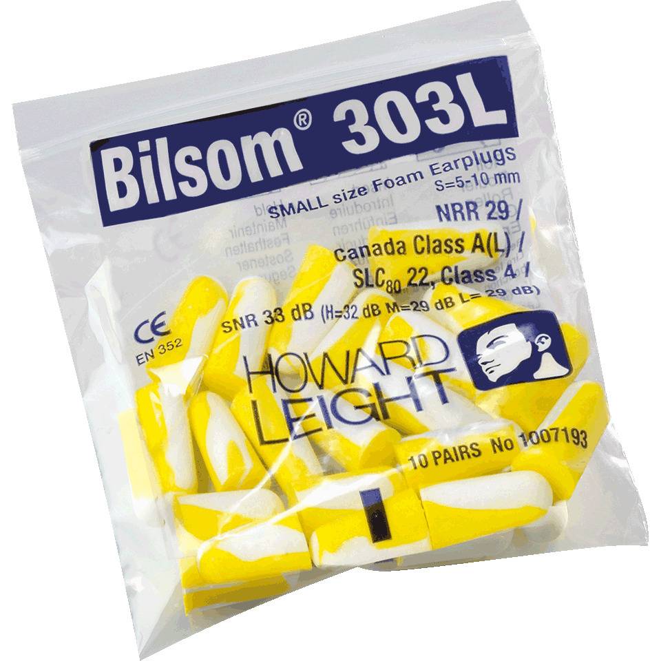 HOWARD LEIGHT Gehörschutzstöpsel 303 L, Kat.III, gelb, 20 Tüten à 10 Paar/VE