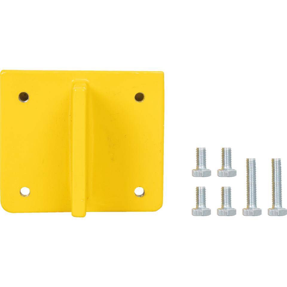 K.57 Adapter für Schutz-Barriere,gelb,Stahl,125x110mm,inkl. 6 Sechskantschrauben