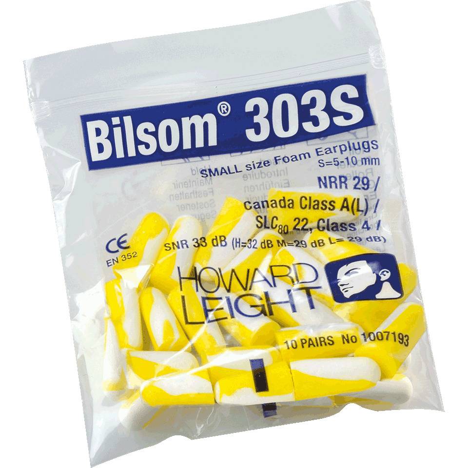HOWARD LEIGHT Gehörschutzstöpsel 303 S, Kat.III, gelb, 20 Tüten à 10 Paar/VE