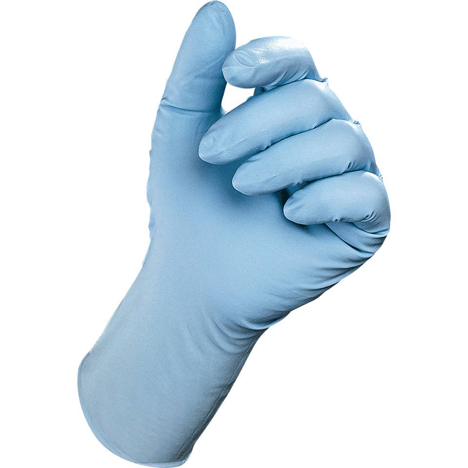 Ansell Einmalhandschuh TouchNTuff® 92-670, Kategorie III, hellblau, Nitril, 240mm, Größe 6,5-7, 100/VE