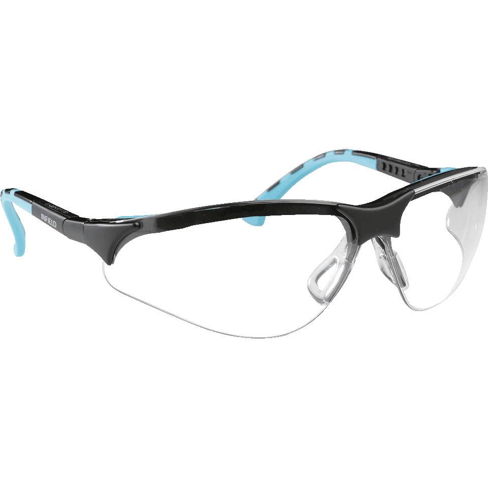 INFIELD Schutzbrille Terminator Plus, EN 166, mint, farblose PC-Scheibe, 27g