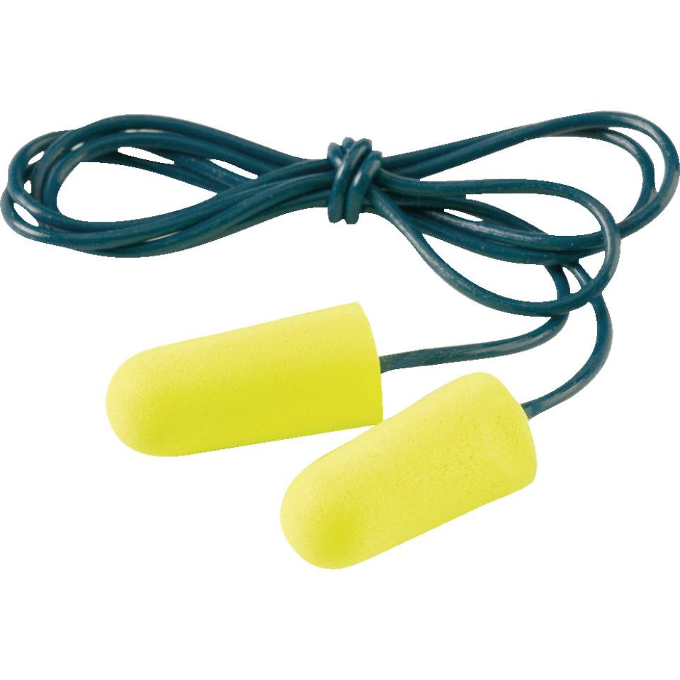 3M EAR Gehörschutzstöpsel Yellow Neons Soft, mit Kordel, Kat.III, gelb, 200 Paar/VE