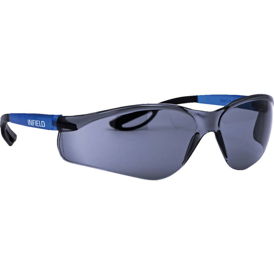 INFIELD Schutzbrille Raptor Outdoor, Kat.II, blau, graue PC-Scheibe, 25g