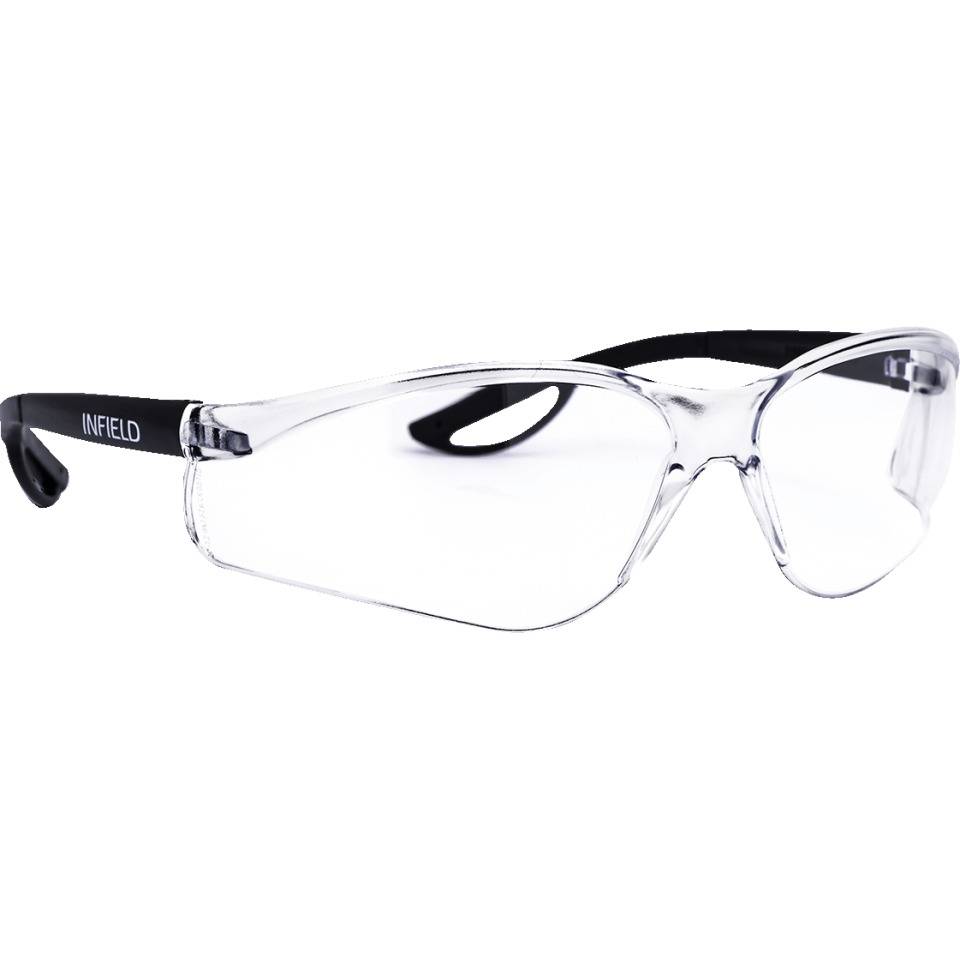 INFIELD Brille Raptor, Kat.II, schwarz, farblose PC-Scheibe, 24g