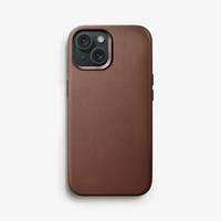 Bio Leather Case MagSafe iPhone 15 Plus Brown
