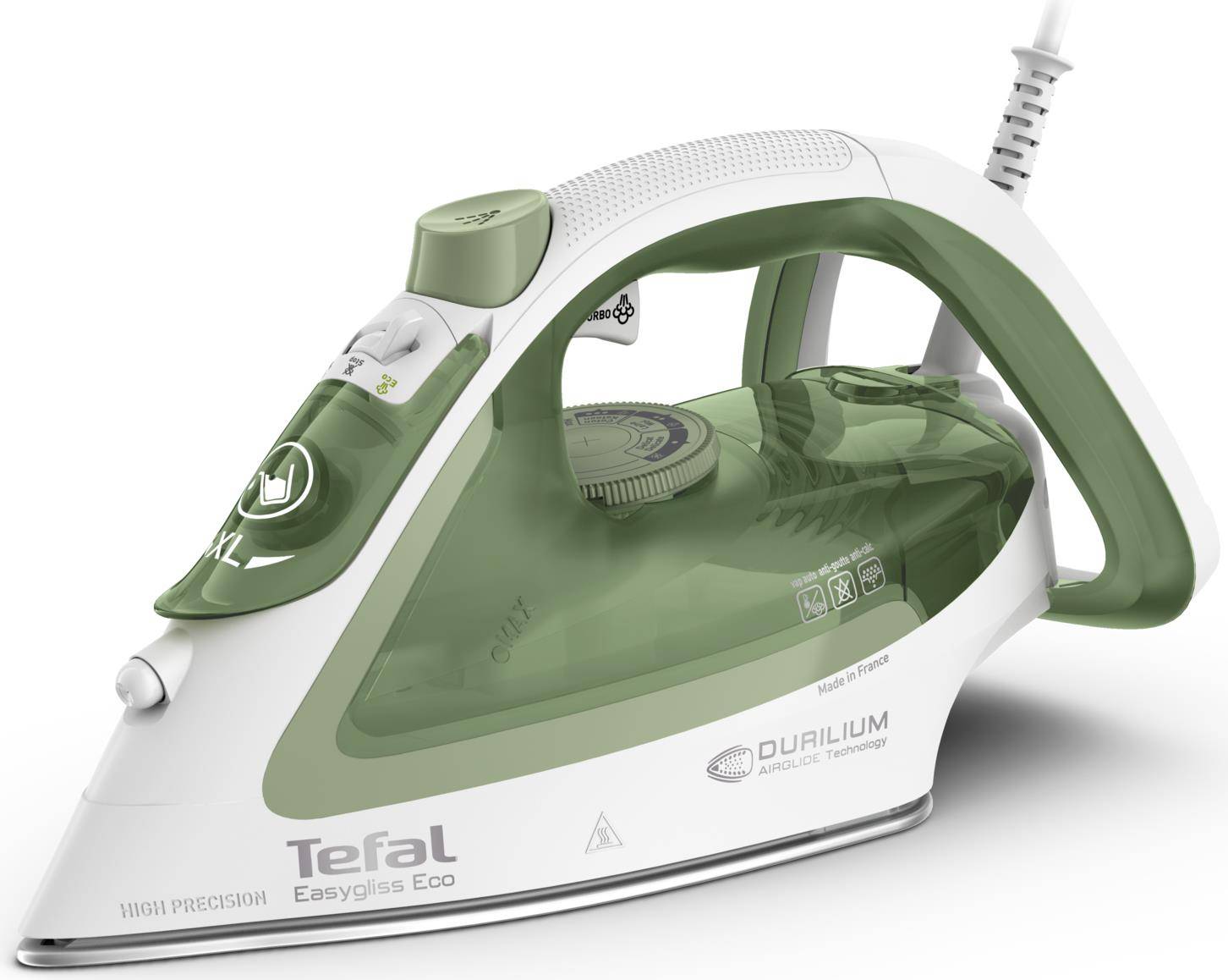 Tefal Easygliss Eco FV5781 Trocken- & Dampfbügeleisen Durilium AirGlide soleplate 2800 W Weiß