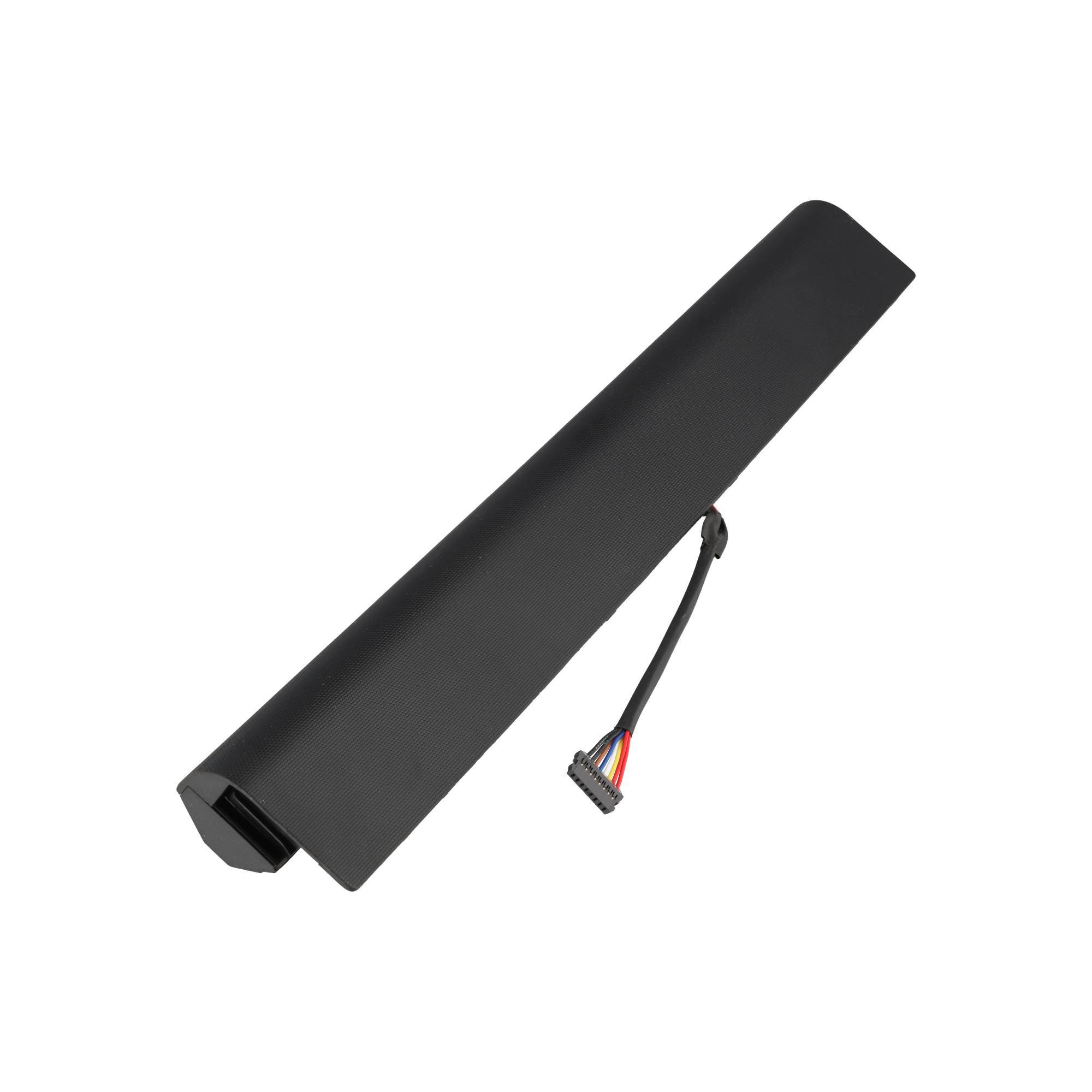 Schwarzes zylindrisches elektronisches Batteriepaket mit angeschlossenem Kabel und Stecker, gezeigt auf weißem Hintergrund.