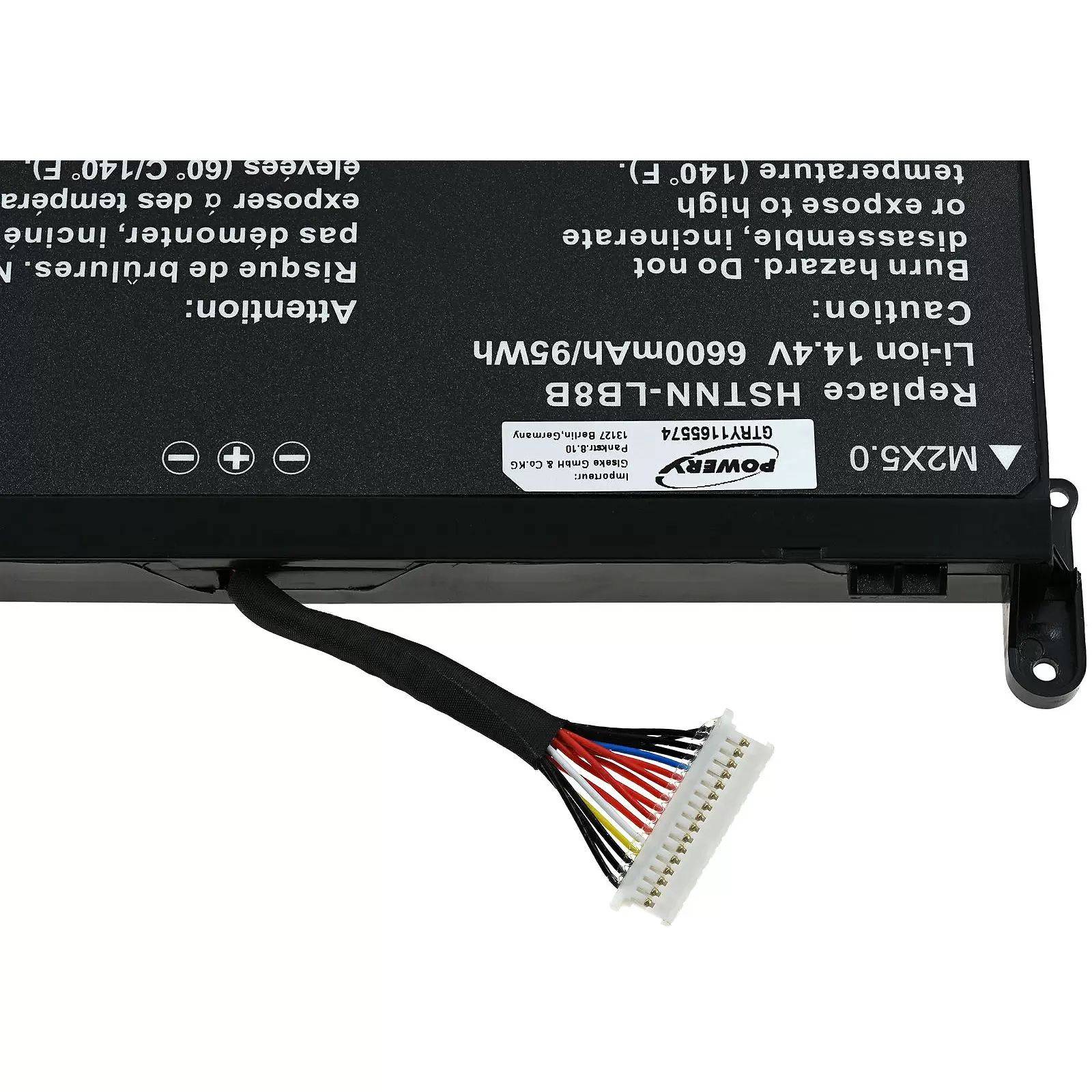 Akku passend für Laptop HP Omen 17-an013TX, 17-an014TX, Typ TPN-Q195 (16Pin-Stecker) - 14,4V - 5700 mAh