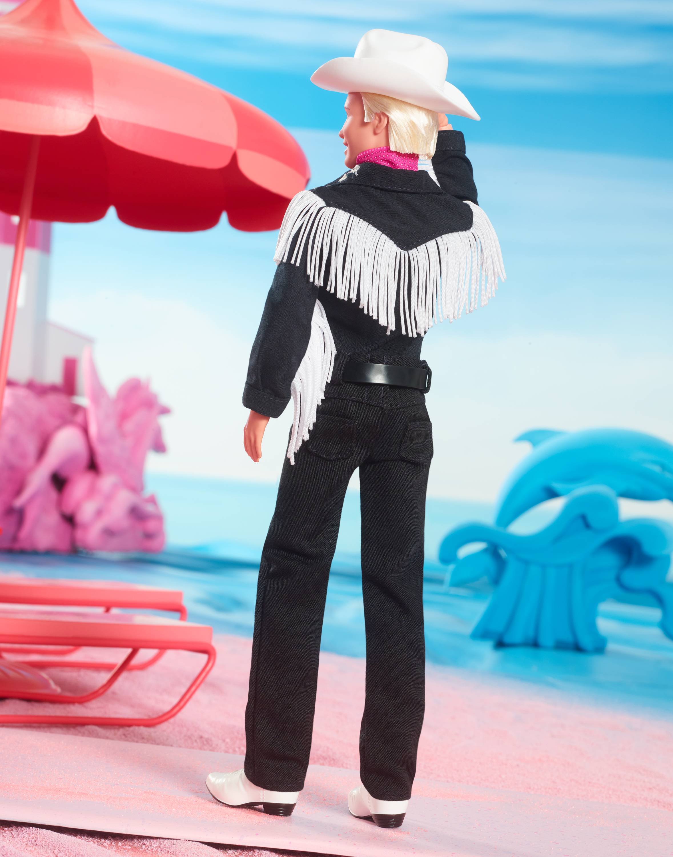 Barbie The Movie - Ken Sammlerpuppe mit schwarzem Cowboy-Outfit