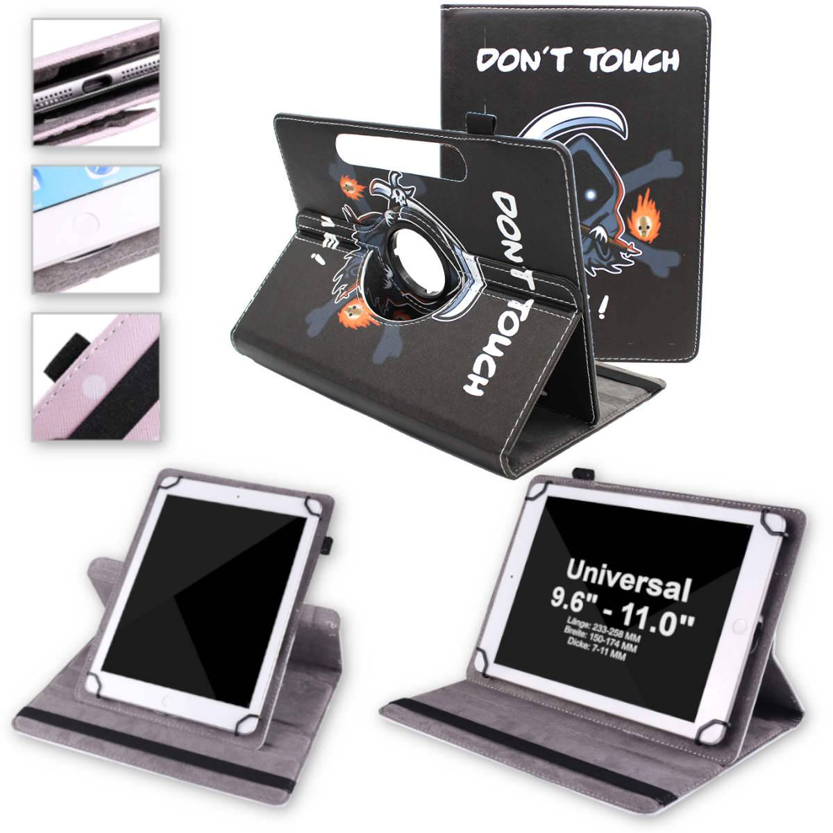 Für Apple iPad Air 11 Zoll 2025 / 2024 360 Grad Motiv 17 Tablet Tasche Kunst Leder Etuis Hülle