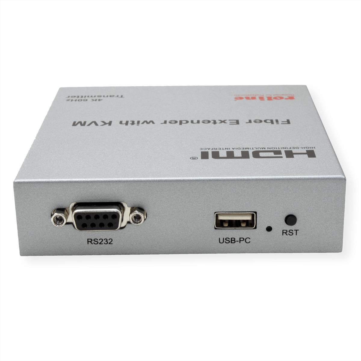 ROLINE KVM Verlängerung über LWL, HDMI 4K, USB, 20 km