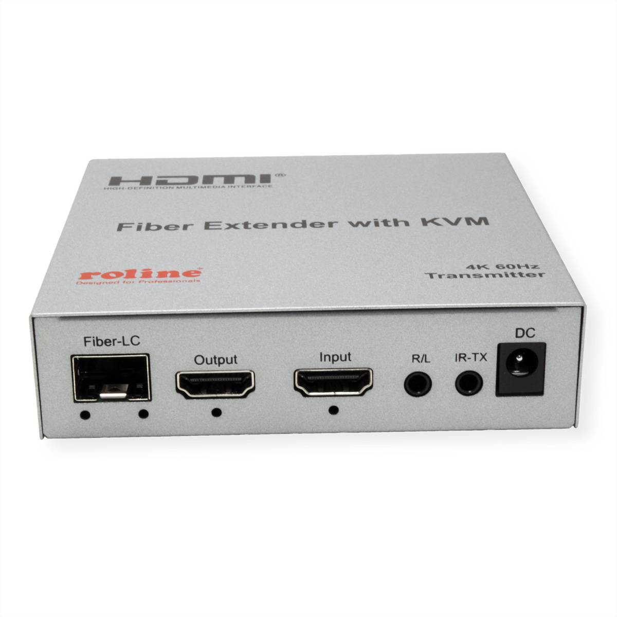 ROLINE KVM Verlängerung über LWL, HDMI 4K, USB, 20 km