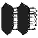 10 Stück FFP2 Maske Schwarz 5-Lagig, zertifiziert nach DIN EN149:2001+A1:2009, partikelfiltrierende Halbmaske, FFP2 Schu