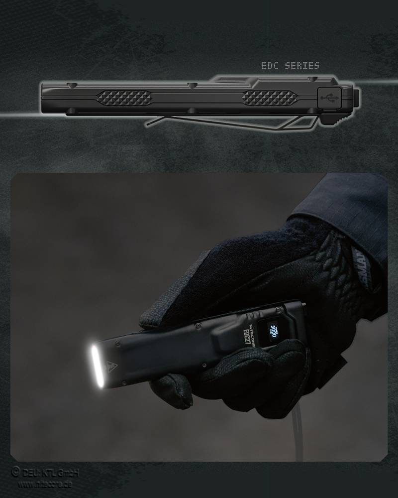 Nitecore LED Taschenlampe EDC27, bis zu 3000 Lumen