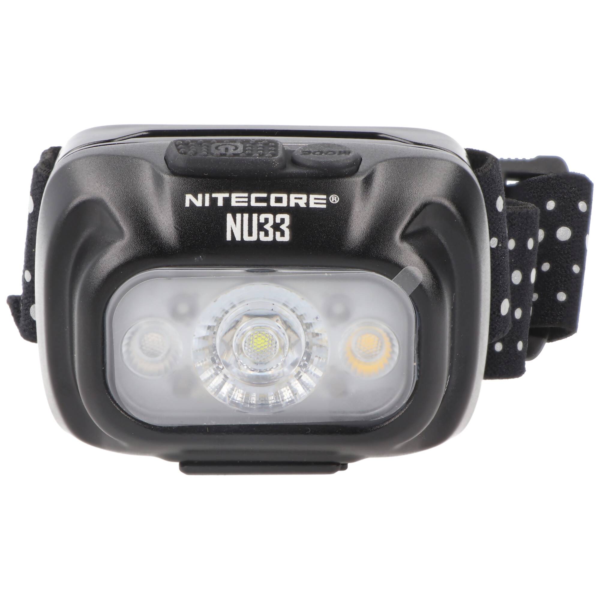 Nitecore NU33 Stirnlampe, wiederaufladbare USB-C Kopflampe mit 3 Lichtquellen, 700 Lumen