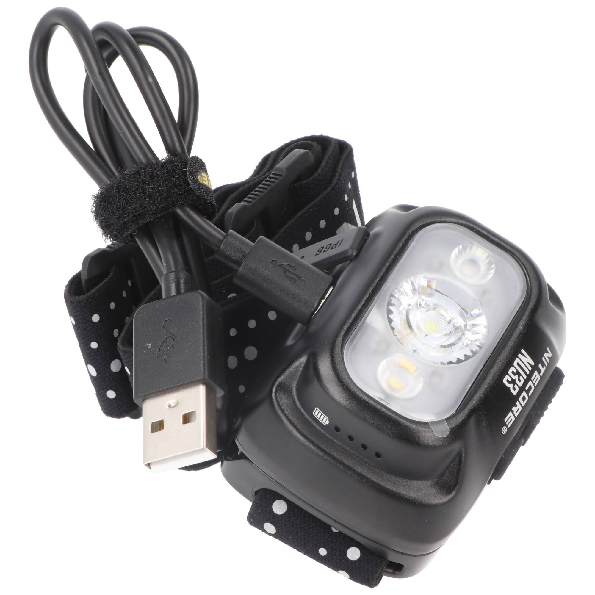 Nitecore NU33 Stirnlampe, wiederaufladbare USB-C Kopflampe mit 3 Lichtquellen, 700 Lumen