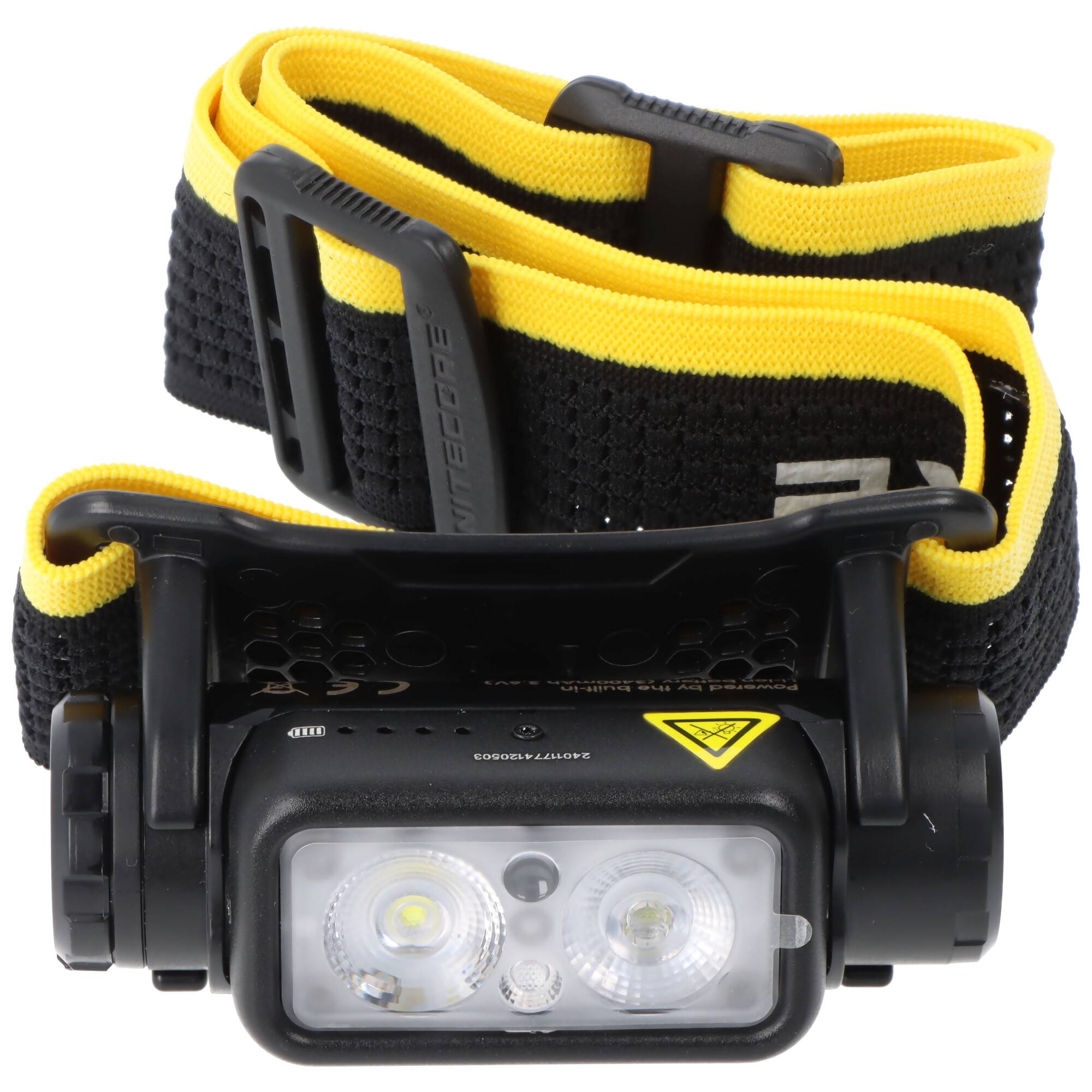Nitecore NU43 LED Kopflampe mit 1400 Lumen, leichteste Stirnlampe der Welt mit 18650 Akku, mit Photosensor, eingebauter