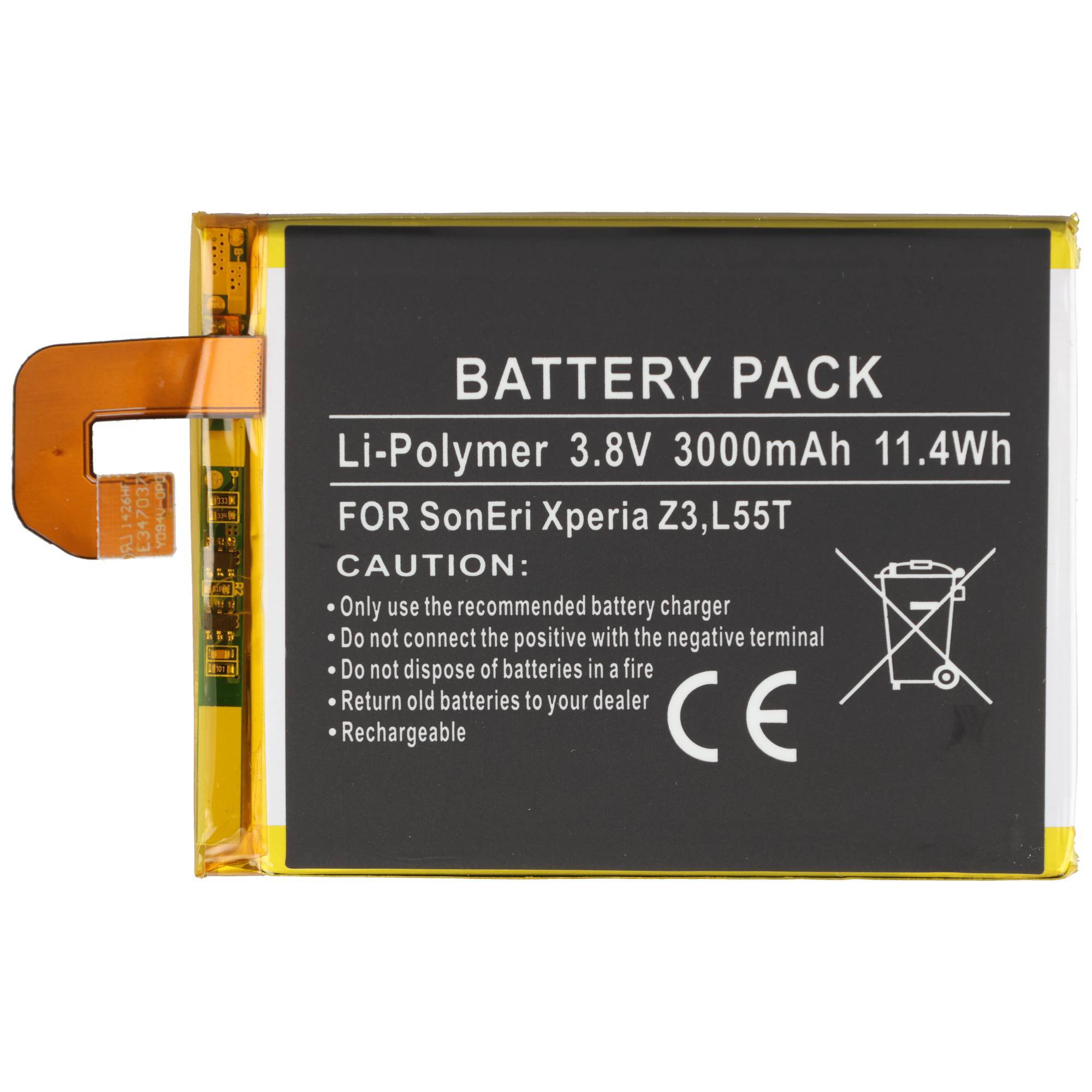 Schwarzes Li-Polymer-Akkupack mit Aufschrift „BATTERY PACK