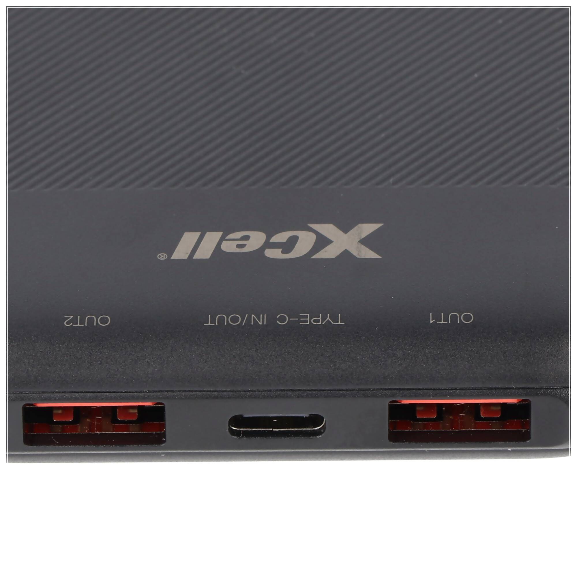 XCell Powerbank X10000PD mit 10.000mAh Kapazität, USB-C PD3.0, Quick-Charge, LED-Display, 2x USB-Ausgang 1x USB-C-Ausgan