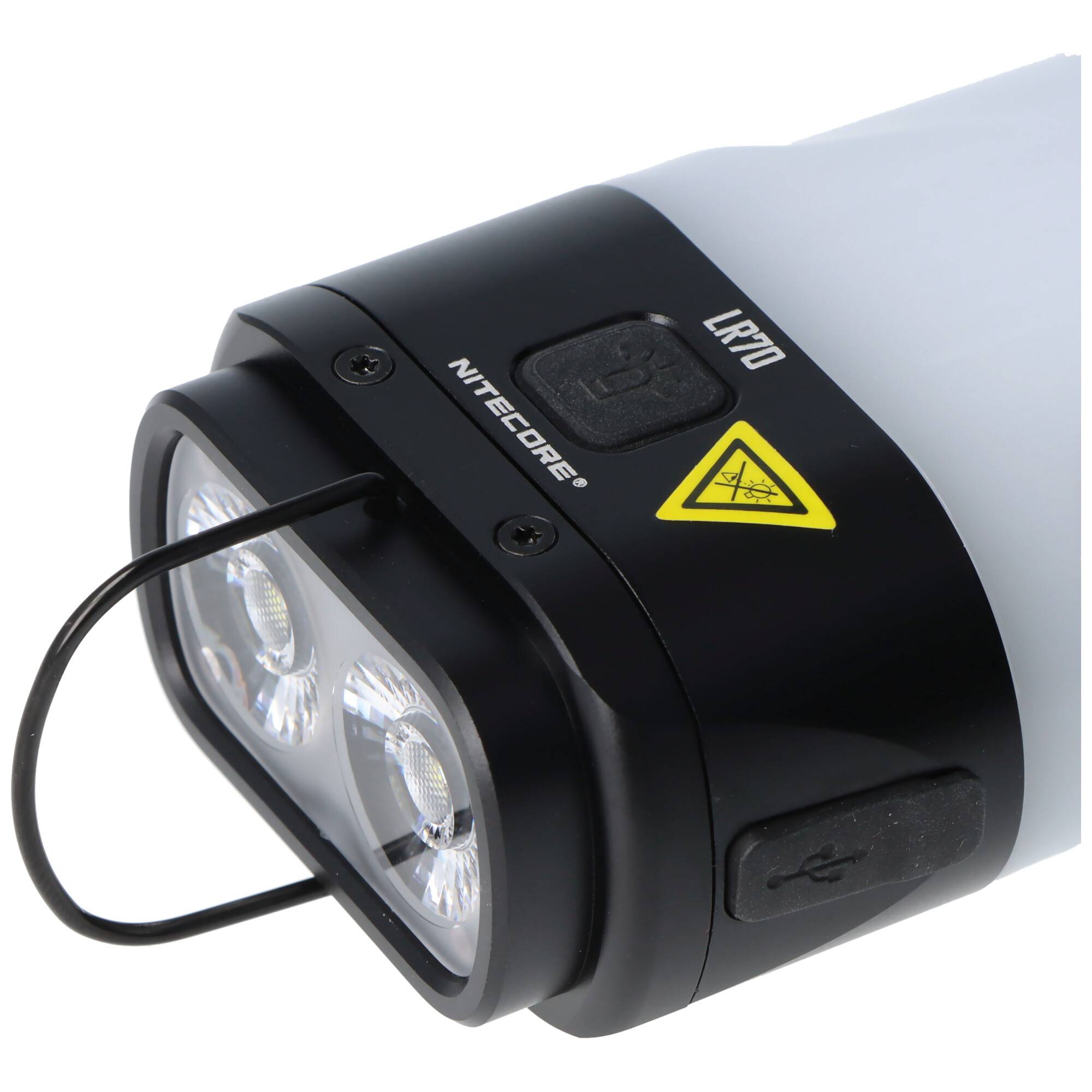 Nitecore LR70 LED-Taschenlampe, vereint Taschenlampe, Camping-Laterne und Powerbank in einem, max. 3000 Lumen Helligkeit