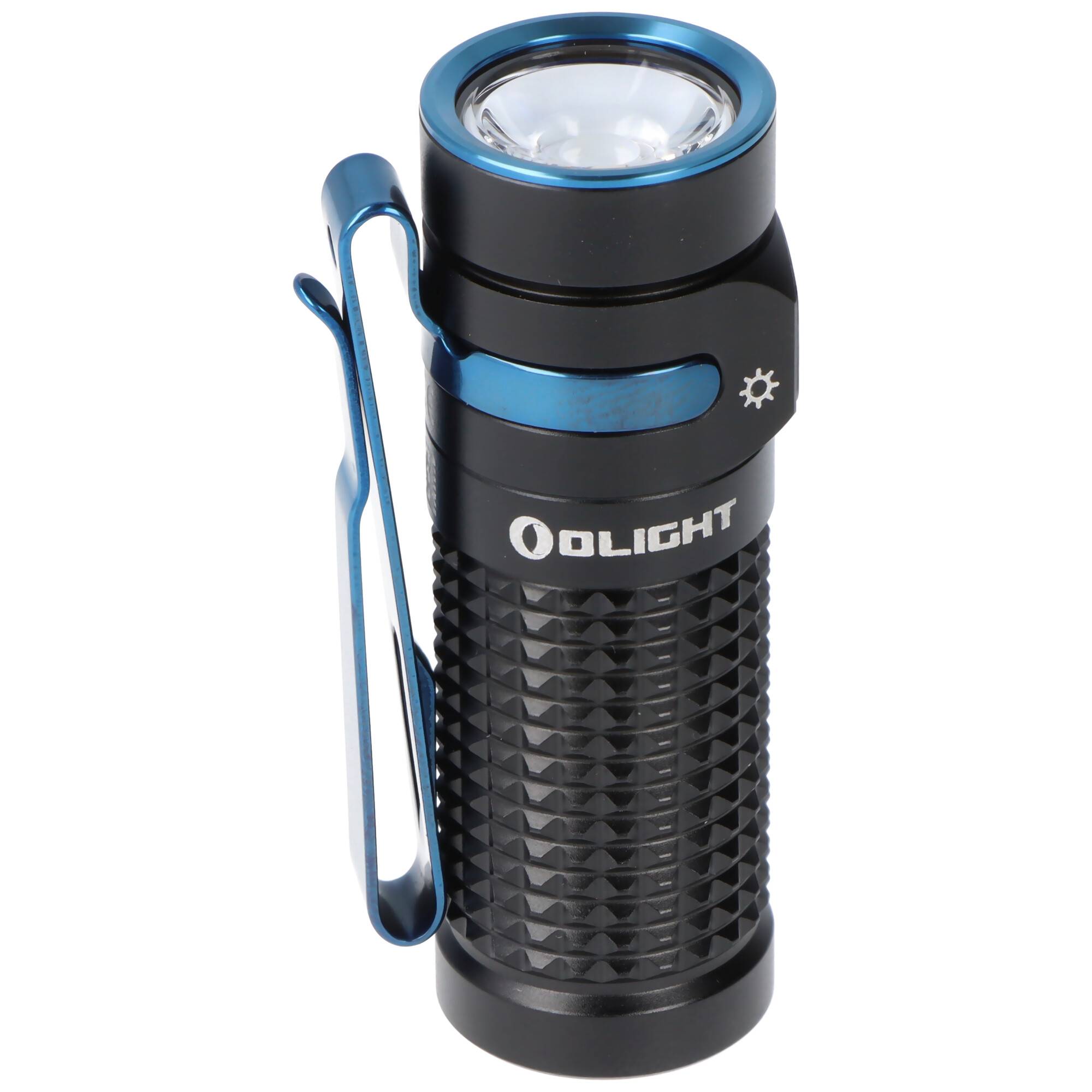 Olight Baton 4 Premium Edition schwarz, LED-Taschenlampe mit Ladecase, ultra-kompakt und leistungsstark, 1300 Lumen