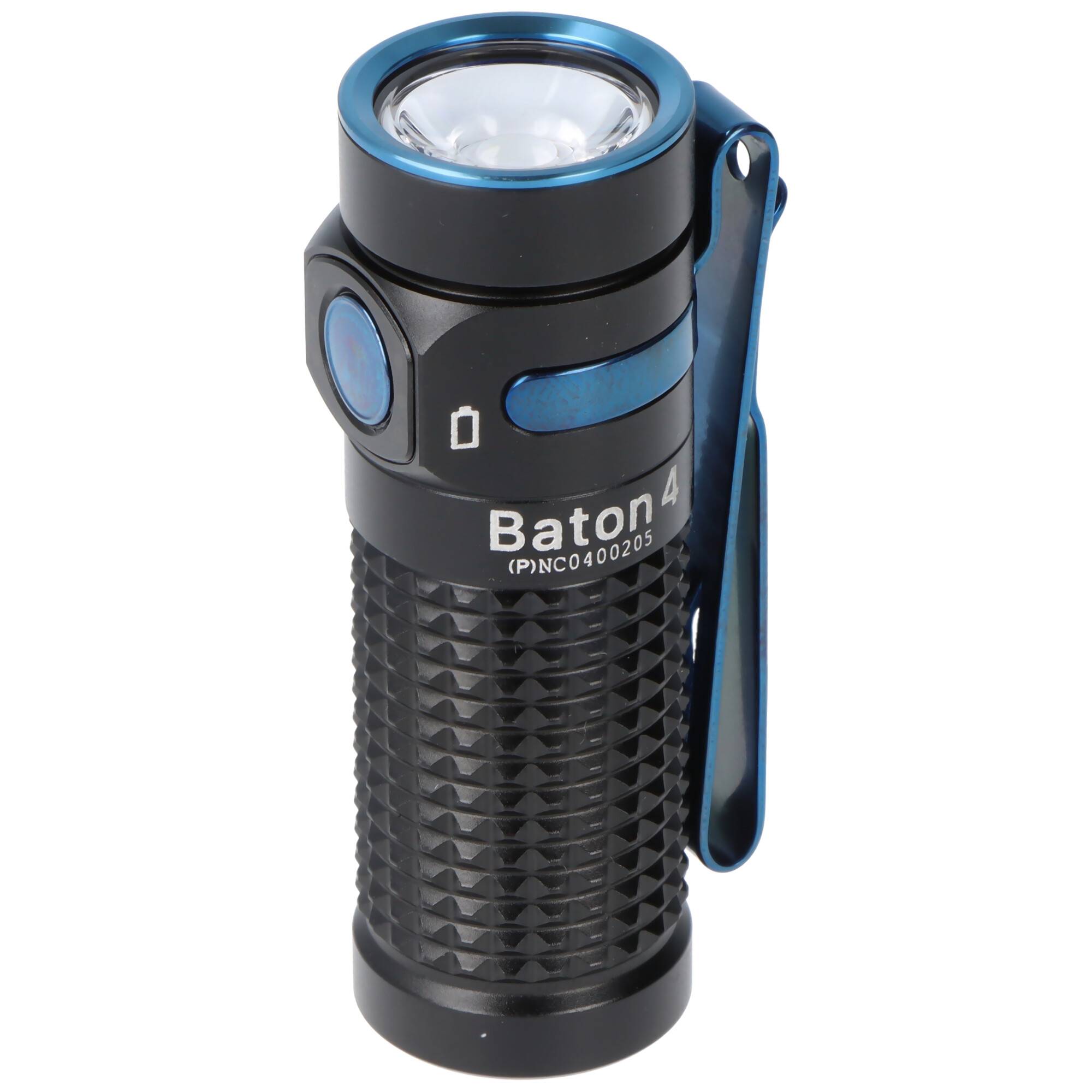 Olight Baton 4 Premium Edition schwarz, LED-Taschenlampe mit Ladecase, ultra-kompakt und leistungsstark, 1300 Lumen
